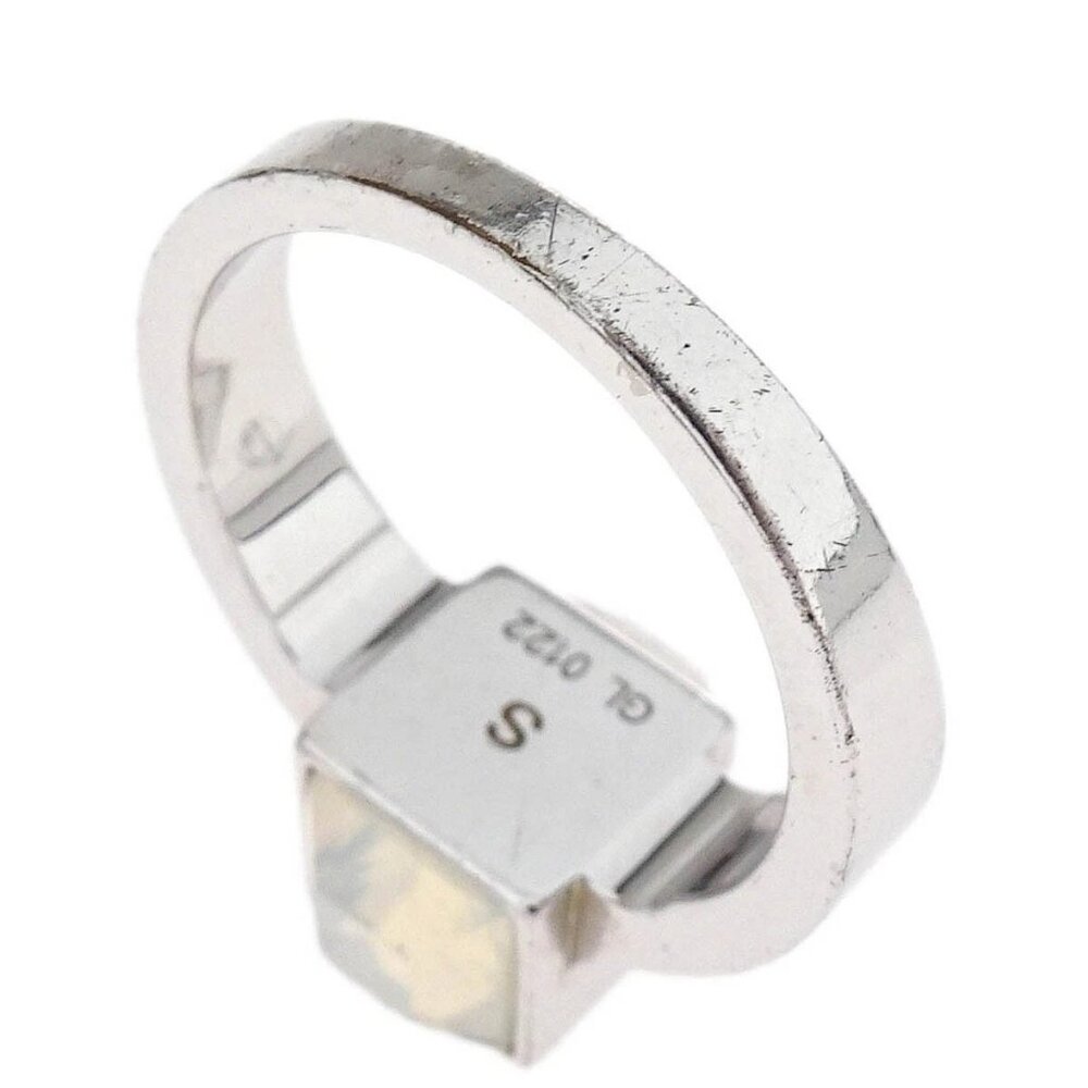 Louis Vuitton Burg Gamble Ring Rhinestone Silver #S #46 #6 GL0122 XX05775 - Picture 4 of 4